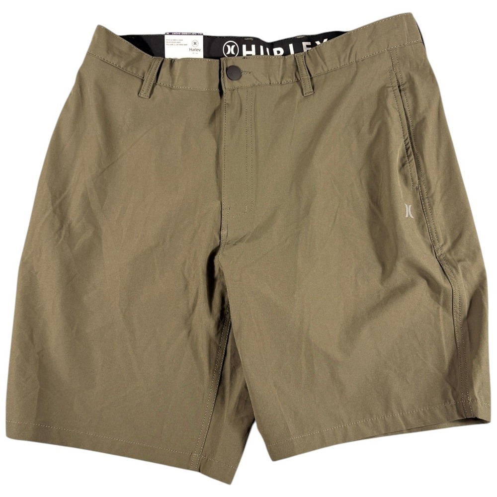 Hurley All Day Hybrid Shorts Mens 36 Khaki Tan New Stretch Lightweight Premium